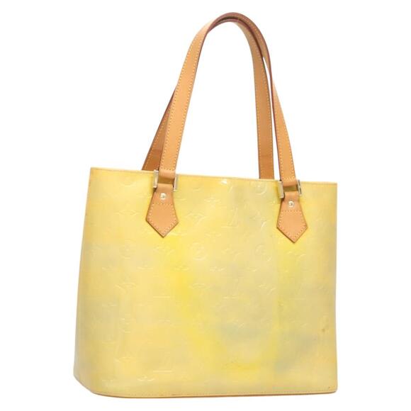 LOUIS VUITTON Monogram Vernis Houston Hand Bag Gris M91053 - Picture 1 of 16